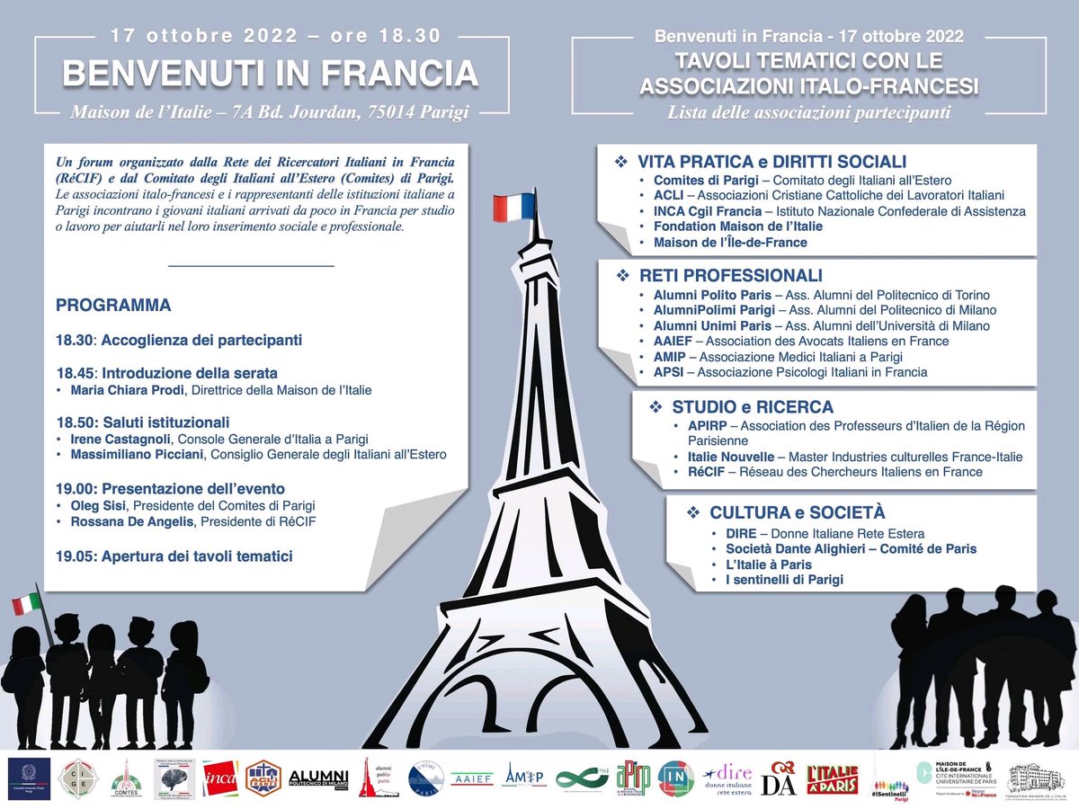 RéCIF - Réseau des Chercheurs Italiens en France tweet media