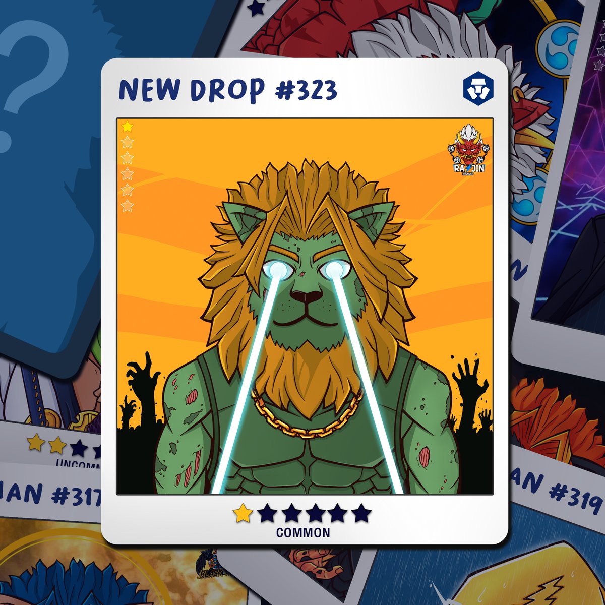 🦁New Drop📢
LION MAN #323⭐️
crypto.com/nft/collection…

#NFTs #nftcollectors #NFTartists #NFTCrypto #NFTartist #cronft #CRO #crofam
<a href="/cryptocomnft/">Crypto.com NFT</a>
 #cryptocomnft