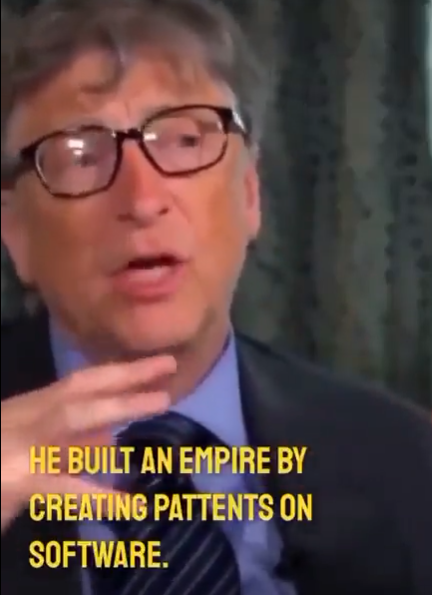 Les_Patriotes59's tweet photo. @PanDanTag La phrase à retenir et à appliquer aux injections :
#Gates "a bâti un empire sur la création de brevets sur des logiciels".
#SoftwareOfLife https://t.co/cuR5lQqd55