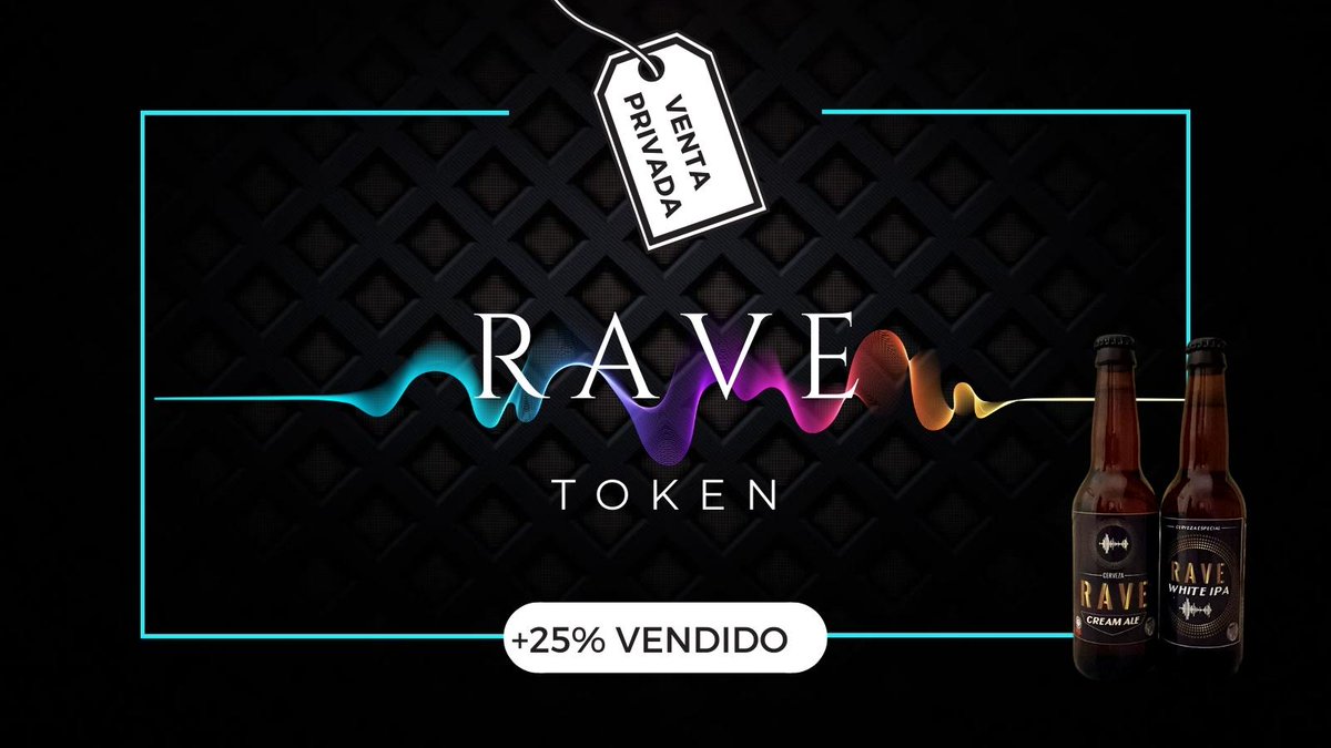 rave_token's tweet photo. La venta privada de #RAVE está en curso, con más de un 25% de tokens ya vendidos.
Auditoria con freshcoins ✅
Entra en la página web e infórmate: https://t.co/KaxS9kDEs9
grupo oficial: https://t.co/SfnRM7JpQe

#giveaway #Crypto #BSC #BSCGem #beer #altcoin #blockchain #privatesale https://t.co/Vl4PKtzNDv