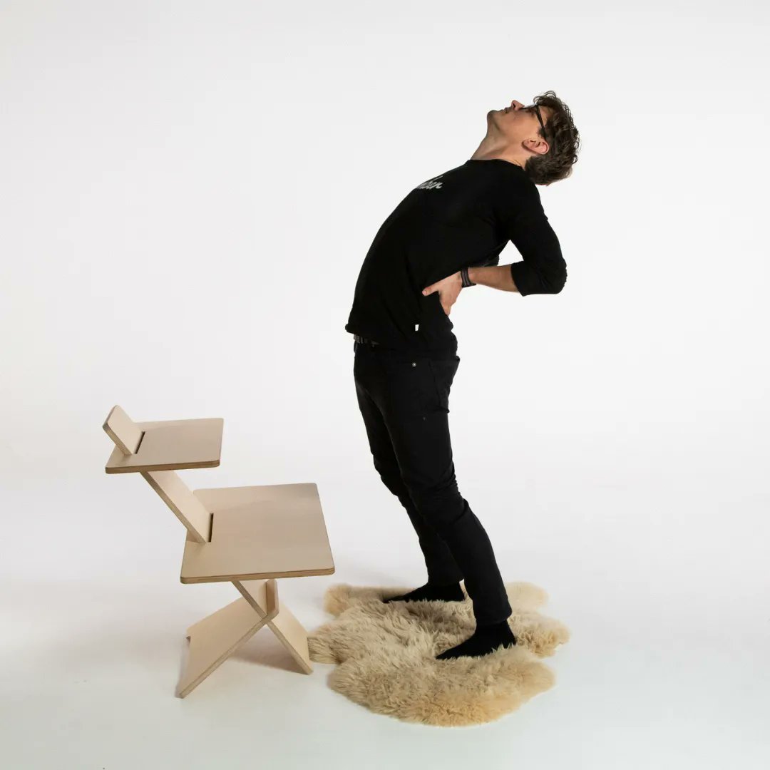 limberlifeco's tweet photo. It just feels so good! And can halve your chances of getting back pain. Just do it once after sitting or lifting. Take a deep breath in and as you slowly bend backwards as far as you can, breath out. And tell me how it feels below in the comments. https://t.co/MSb4IcJzIn