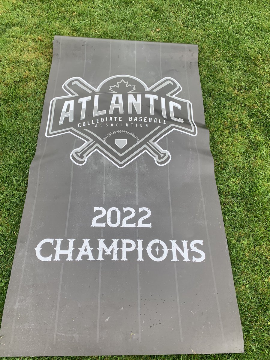 Due to rain and field conditions. Unfortunately the game was canceled. 

You never want to see a championship decided without a game being played. But unfortunately that is what had to happen here. 
The championship was decided by round robin play
Congratulations to <a href="/UNBBaseball/">UNB Reds Baseball</a>