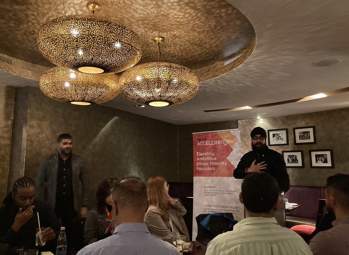 What makes a great networking event? 

Professionals from a wide range of backgrounds, fantastic location, tasty food and welcoming hosts! 

Well done to <a href="/mrgurdassingh/">Gurdas | Marketing Consultant | B2B Lead Gen 🙌🏽</a> and <a href="/omarrashidhr/">Omar Rashid</a> on such a strong event, thank you for the invite! 

Keep up the good work gents!