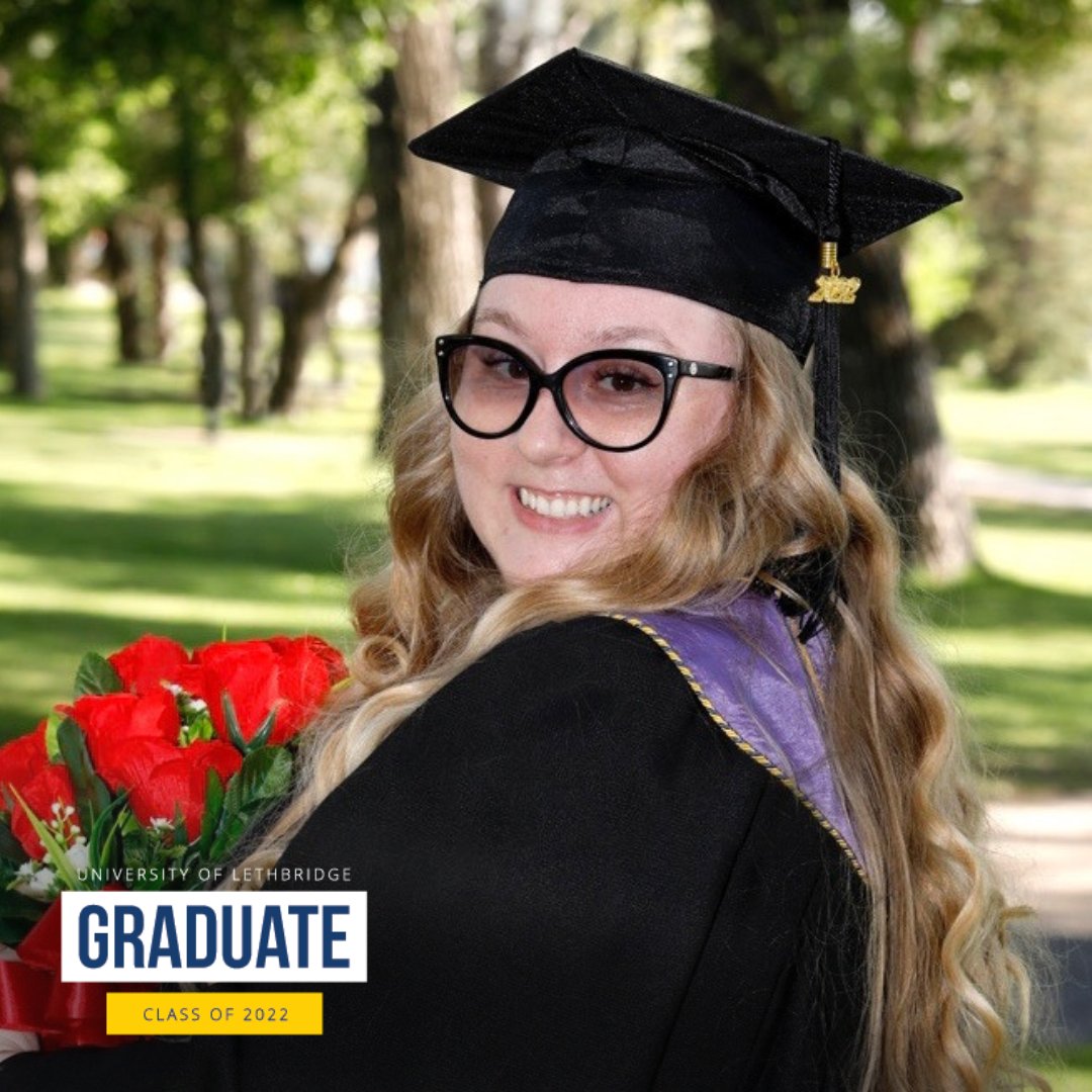 UofLGradStudies's tweet photo. Master of Science (chemistry) graduate Elizabeth Trofimenkoff (BSc '20, MSc '22) worked hard to complete her degree. Read more about Elizabeth's ULethbridge experience: https://t.co/XIjGO4uL04
#AmazingGradStudents #ULethbridgeGrads #ulethgrad2022 #gradstudies #alumni https://t.co/wOcbHDw2KX