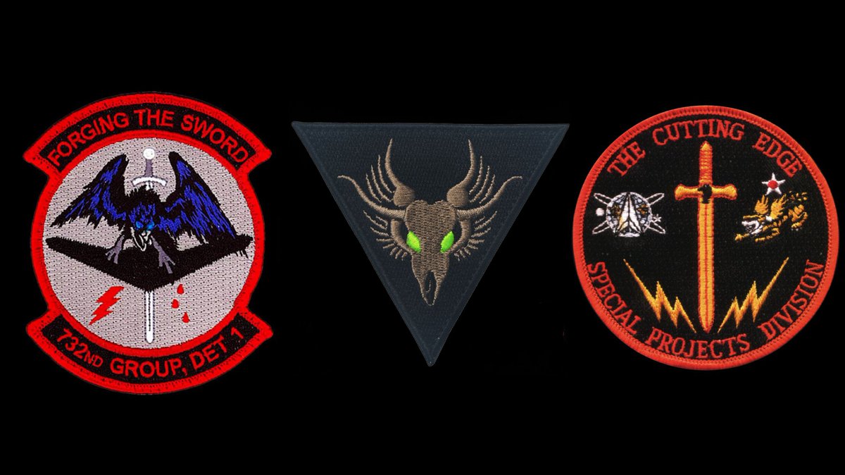 Remnantize's tweet photo. Patches from classified USAF flight test and US DoD program https://t.co/EC9hTaPppF