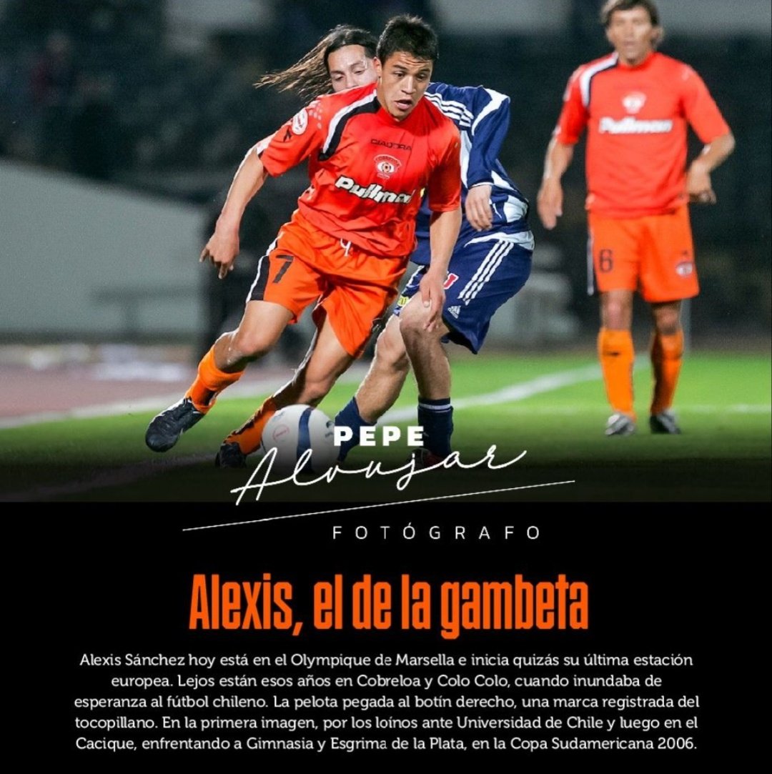 En el archivo de Pepe <a href="/Alvujar/">Pepe Alvujar</a> del nro 19 de <a href="/TribunaandesC/">tribunaandes.cl</a> viene esta bella foto de <a href="/Alexis_Sanchez/">Alexis Sánchez</a> 🟠⚽