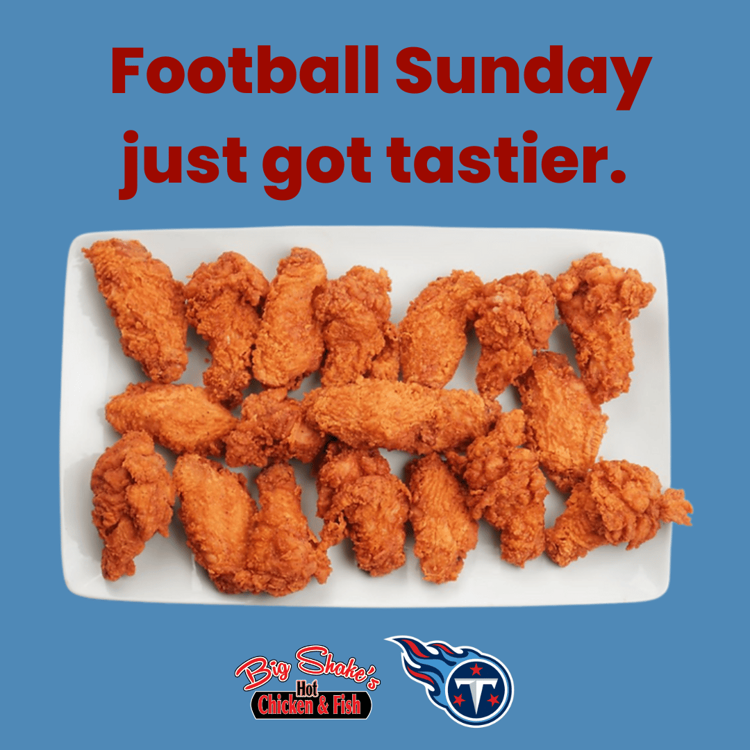 shakeschicken's tweet photo. This is your sign to grab your buckets of fried chicken for the big game. 🔥🍗🏈

#BigShakesHotChicken #ChefBigShake #BigShake #BigShakesHotChickenAndFish  #BigShakesFamilyMeals #ChefShake  #TennesseeFoodies #TennesseeEats https://t.co/W0s8j5gXNk