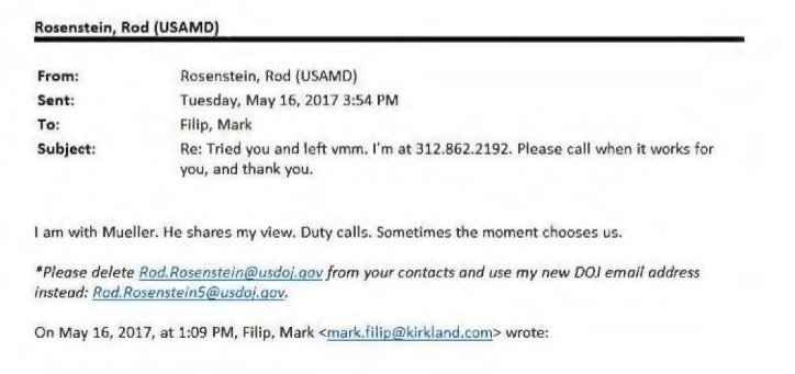 KAmericangirl's tweet photo. 1. Rosenstein is with Mueller.
2. Duty calls. Duty to WHO?
3. Moment chooses. What moment?
Mueller lied. Did Rosenstein?
If you don’t know there is a massive coverup/conspiracy going on - wake up. Demand the answers. Start asking why!
#muellerlied https://t.co/H8TjcNnHNO