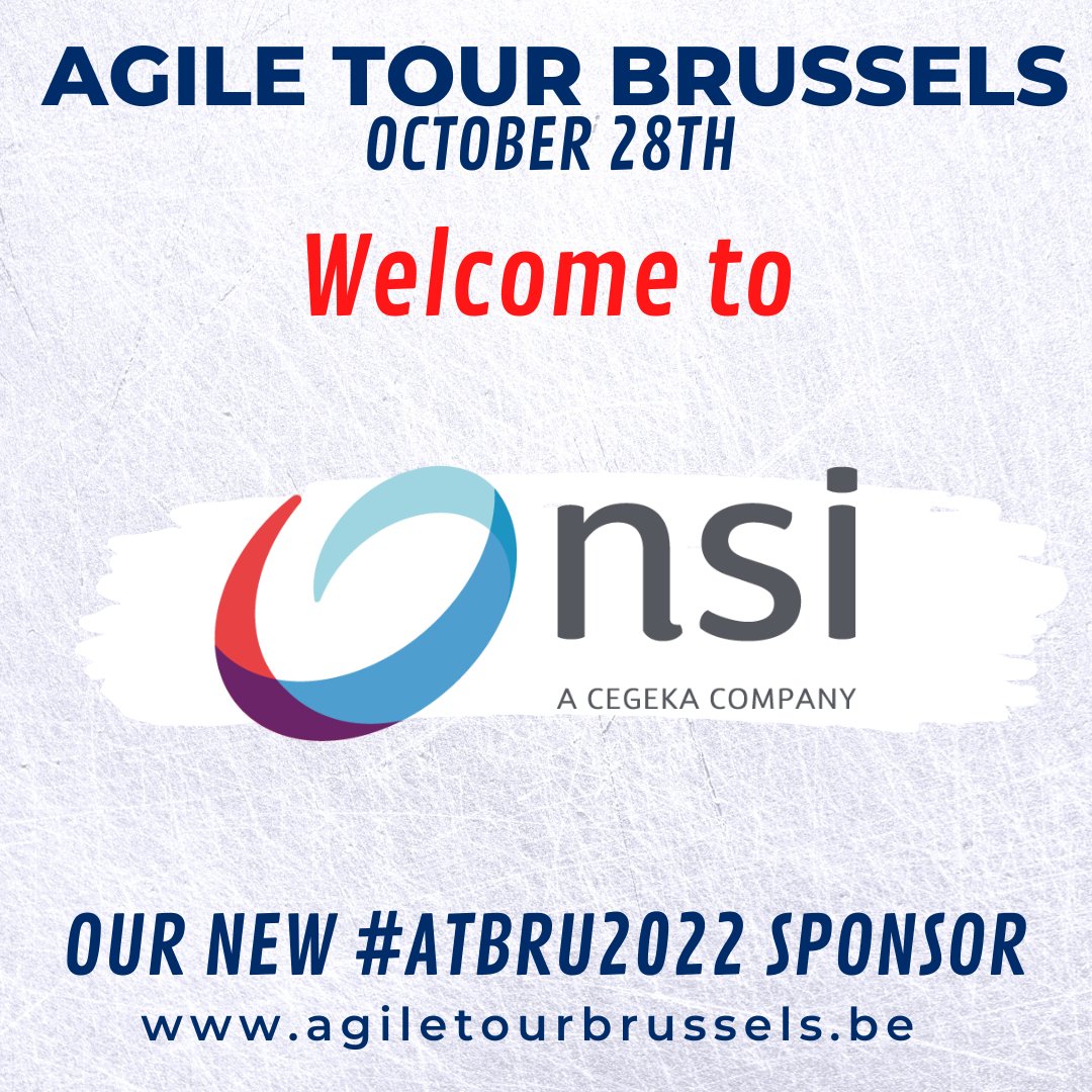 We proudly welcome NSI IT Software &amp; Services as a sponsor of the #ATBru2022.

NSI, Your local IT integrator

🎟️ Tickets: agiletourbrussels.be

#agile #conference #belgium #belgique  #brussels #brussel #bruxelles #sponsor #sponsoring #thanks #thankyou #team #software #services
