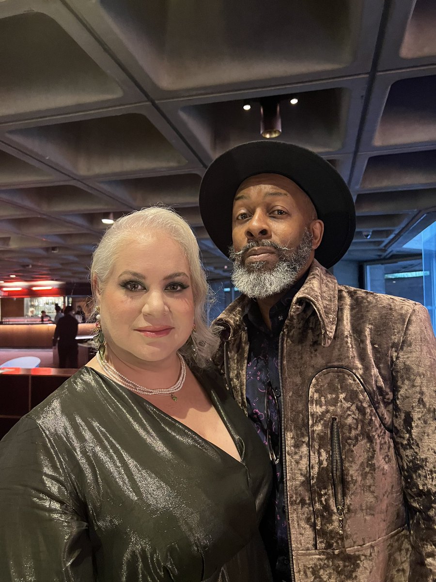 Queen and King of @theBBTAs - founders @SolangeUK and @omarokai at the @NationalTheatre. ✨🤎✨🤎✨ #thebbtas2022 #blackexcellence #blackbritishtheatre