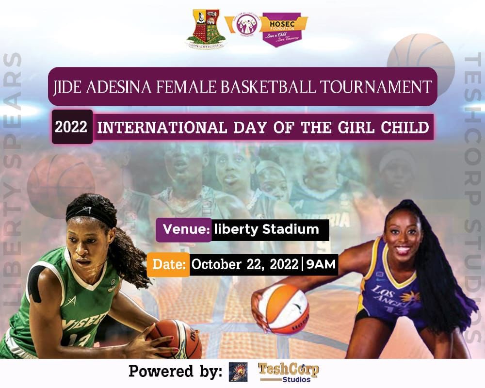 hosecfnd's tweet photo. HOSEC Foundation with the commitment to provide the girl child with opportunities to thrive would be inviting all lovers of basketball to our first Jide Adesina Basketball tournament.

Together, Let’s create #hosecgirlsbasketball 

Hosec Founder: @ibkotesile https://t.co/GLCU9OWG8w
