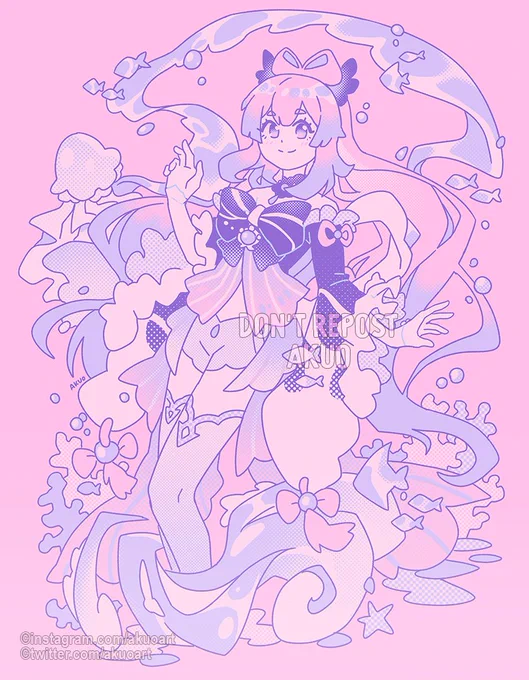 Kokomi design for t-shirt 