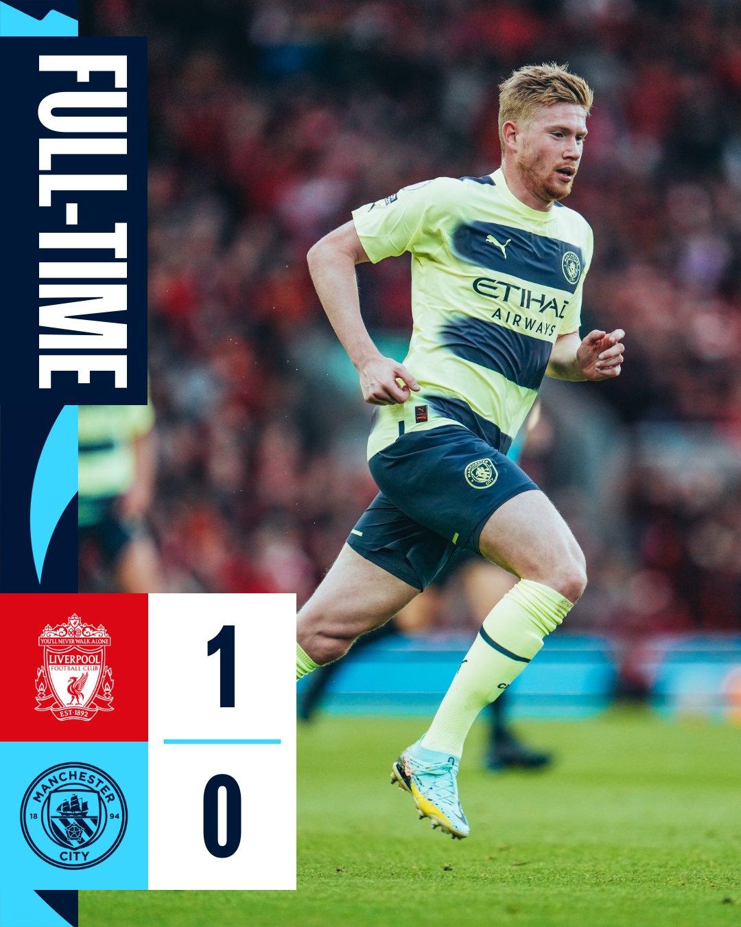 Manchester City on Twitter: "FULL-TIME | It ends defeat at Anfield. 🔴 1-0 🐝 #ManCity https://t.co/N1PhSzy6X1" / Twitter