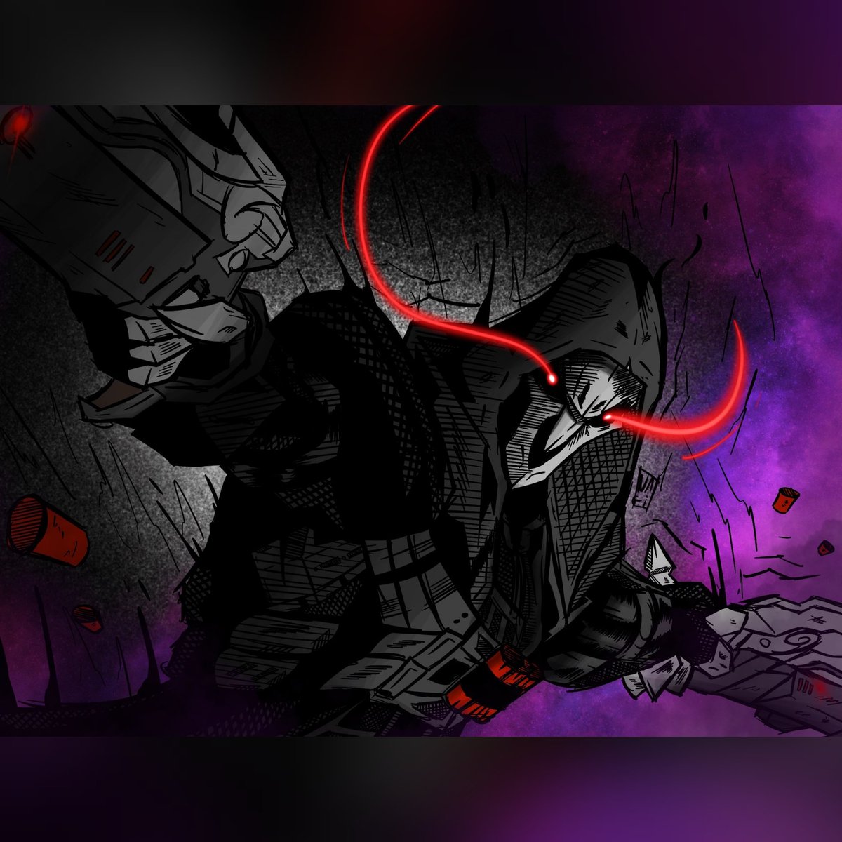 Well ! New artwork, because it's been a long time and today I bring you "Reaper" from #Overwatch !