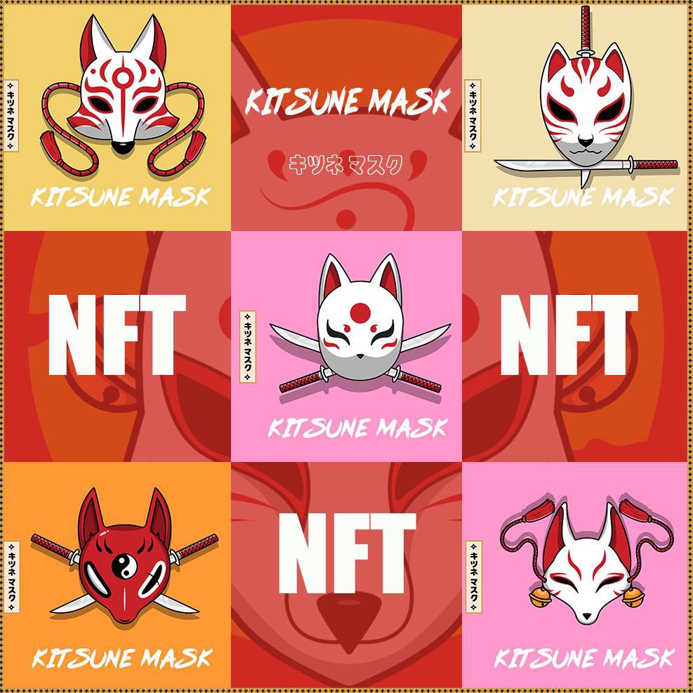 Kitsune mask きつねめん tweet media