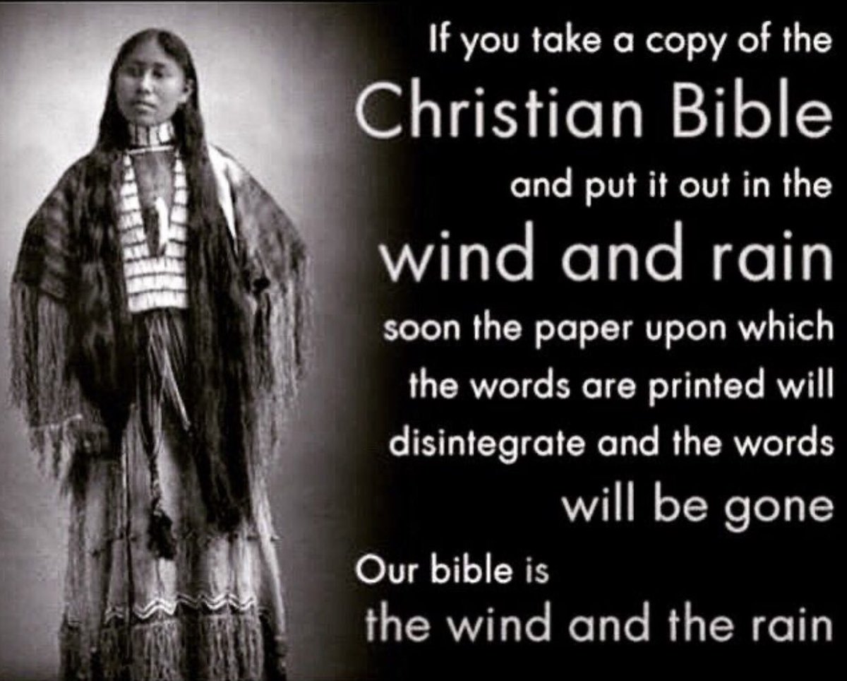 LakotaMan1's tweet photo. Indigenous spirituality predates their Christianity by thousands of years. Agree? https://t.co/Kdv57sdOQM