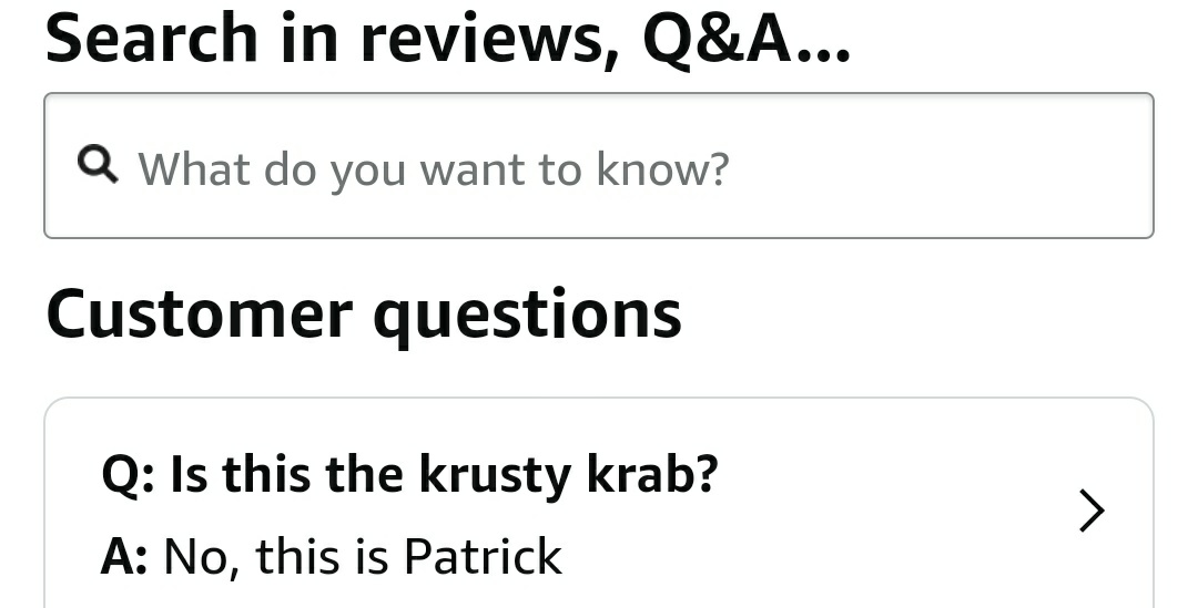 amazon customer questions at their best