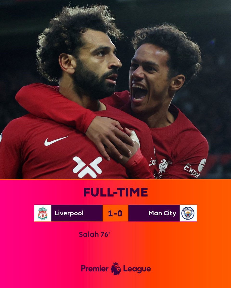 That was #PL football at its brilliant best! 🍿

Mo Salah-inspired <a href="/LFC/">Liverpool FC</a> inflict Man City's first defeat of the season

#LIVMCI