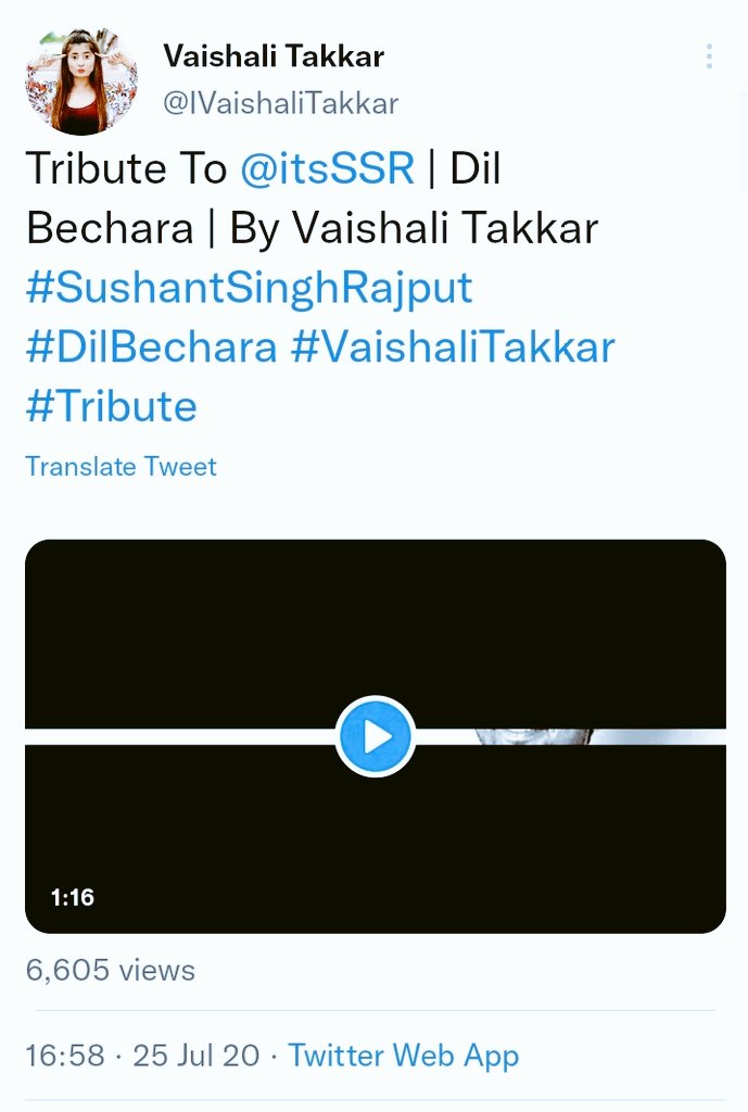 its_AkRaj's tweet photo. Last four tweets of #VaishaliTakkar @IVaishaliTakkar are on SSR for his justice ! 

Rip #VaishaliTakkar 🙏 https://t.co/uCMs3YBgRb
