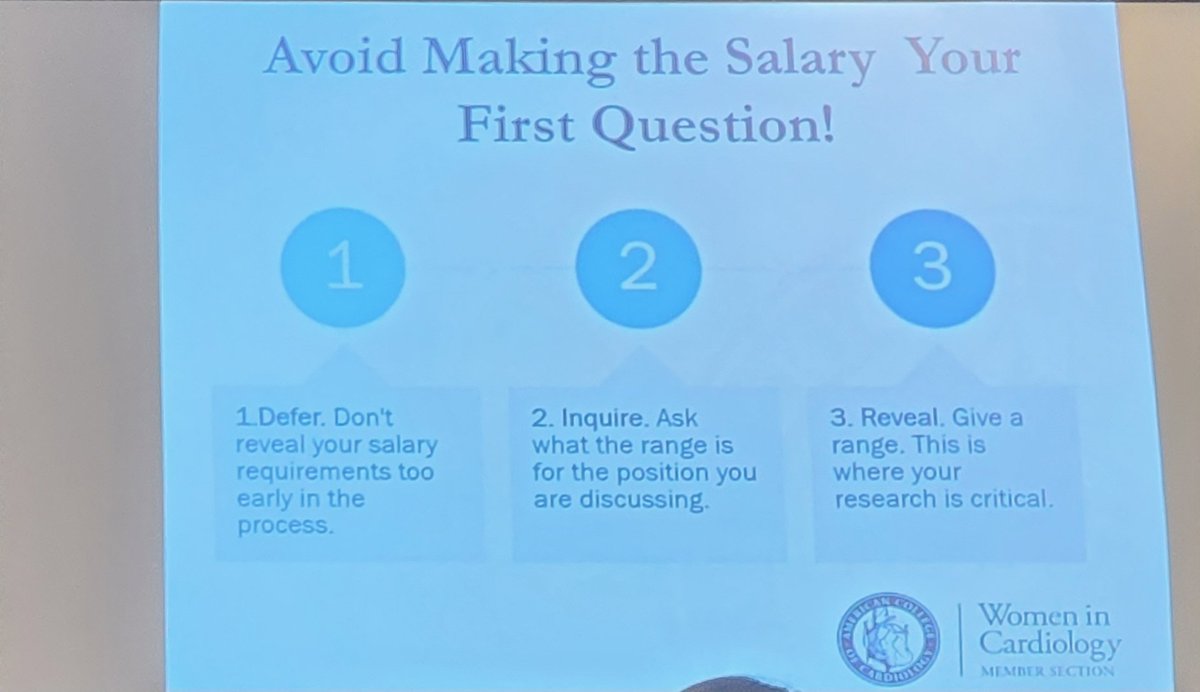 The #ACCWIC Leadership Conference session by <a href="/DrToniyaSingh/">Toniya Singh MD FACC</a> on Contracts and Negotiations. From not having read her own contract to having read more than 100 contracts for #ACCFIT and #ACCECC to help explain the sometimes daunting contracts.