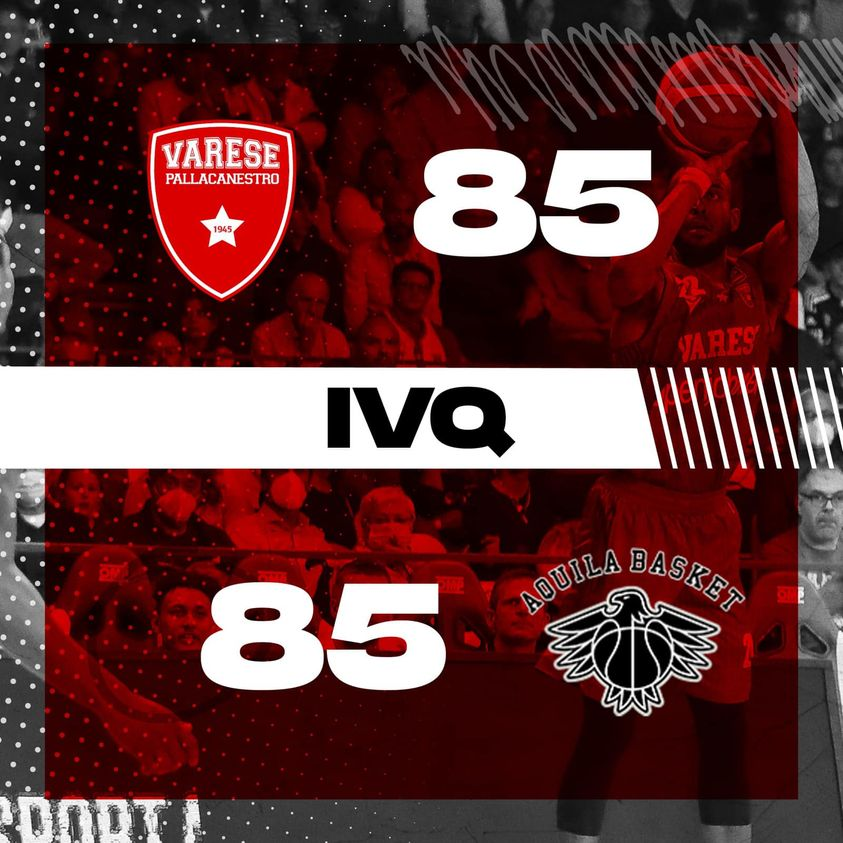 PallVarese's tweet image. Perfetta parità al 40’ ⏳ Servono 5 minuti aggiuntivi! Teniamo duro 💪
#VarTre #NoiSiamoVarese