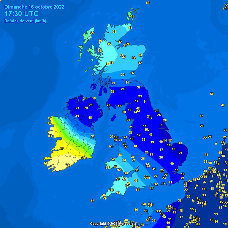 CarlowWeather's tweet photo. Winds gusting to 90kmh now on South coast at Roches Point. Some intense rain in a line from Tipperary to Cork. https://t.co/HLUKvxAK6s