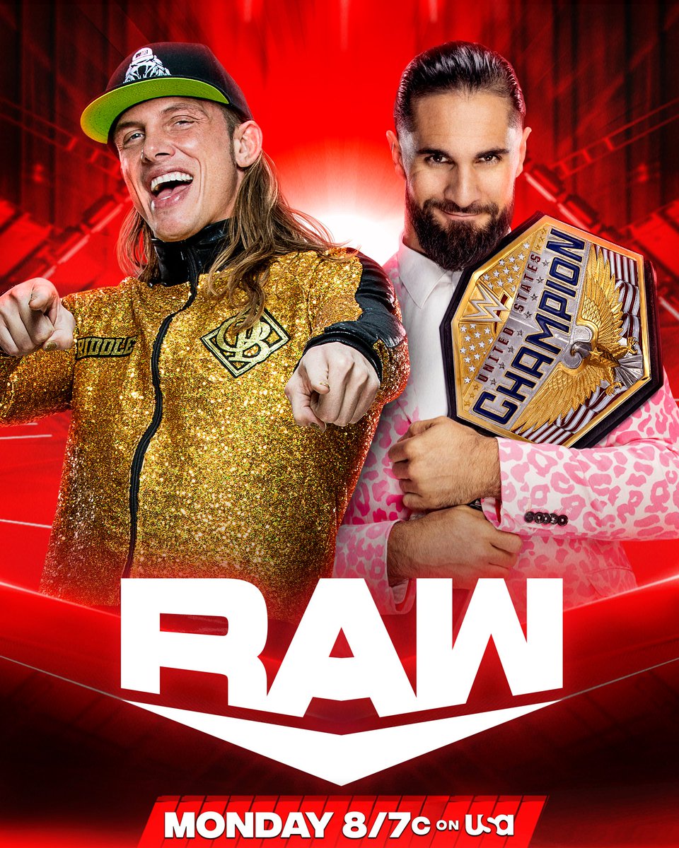 WWE's tweet photo. The #USTitle is on the line tomorrow night on #WWERaw as @SuperKingofBros challenges @WWERollins! https://t.co/VQdj3SFZSB