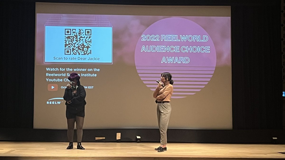 Q&amp;A after the screening of <a href="/dearjackiefilm/">DearJackieFilm</a> 

#ReelworldFilmFestival