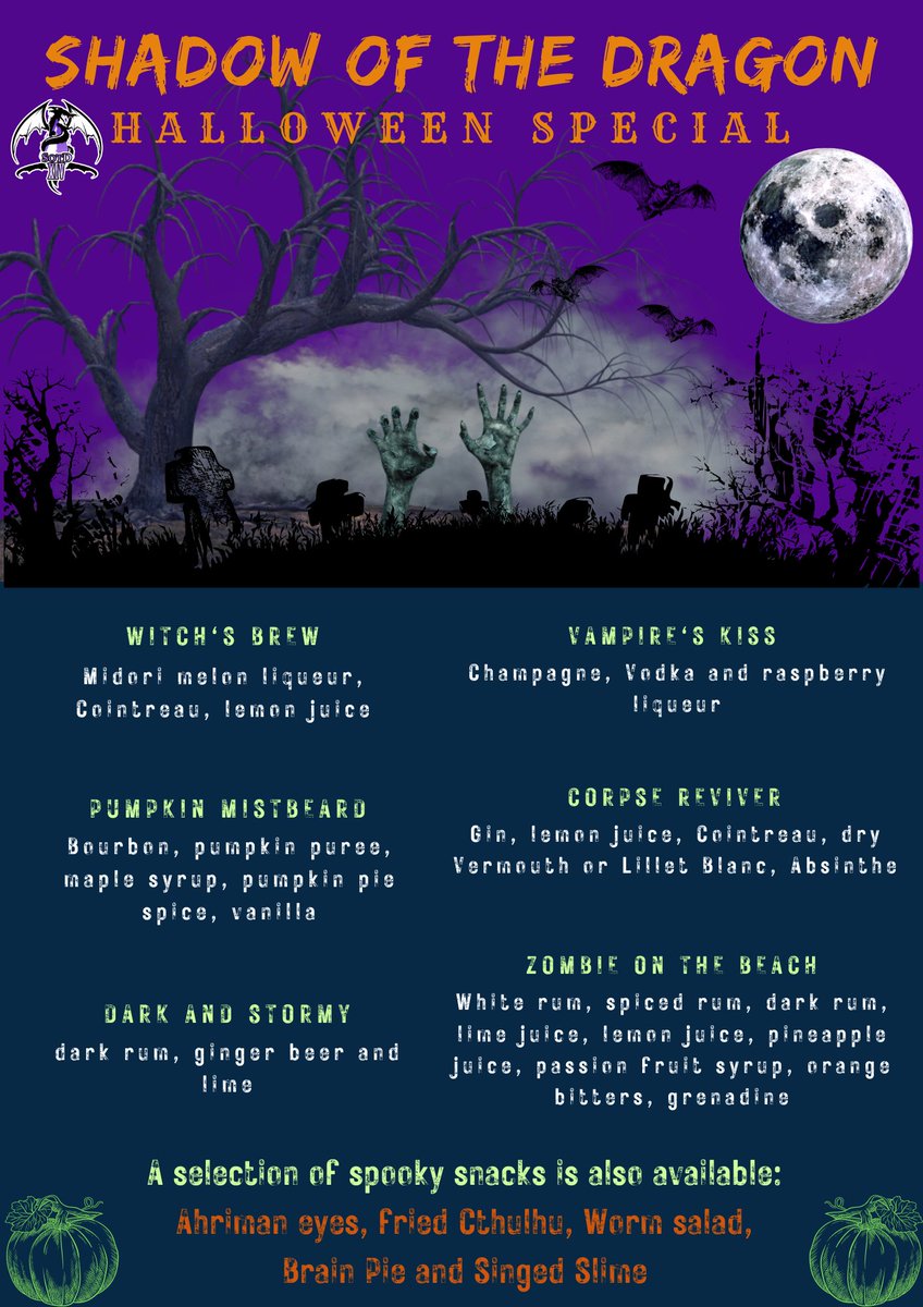 ff14SotD's tweet photo. It's almost upon us! The Halloween festivities!
Shadow of the Dragon presents.... HALLOWEEN PARTY! 23rd of October @SongbirdsFFXIV will be performing at our FC! A Spooky themed glam contest will be held with drinks and snacks provided! In house games and amazing prizes to be had! https://t.co/EBJKlOVLHj
