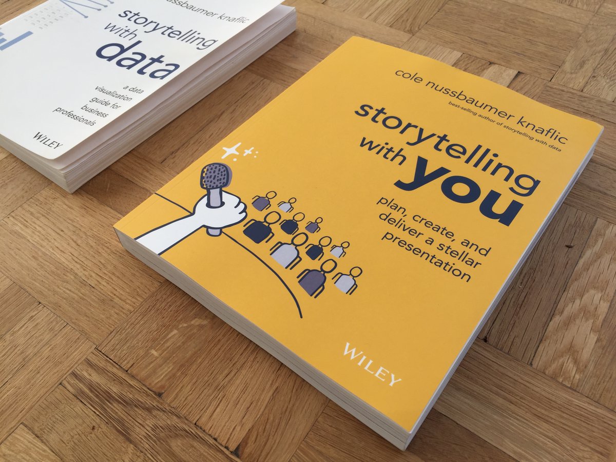 Today I received the physical copy of Cole Knussbaumer Knaflic's latest book. As much as I love reading e-books, flipping through a book is still a great pleasure, and sometimes my best way to search for an answer.

#storytellingwithyou 
storytellingwithyou.com