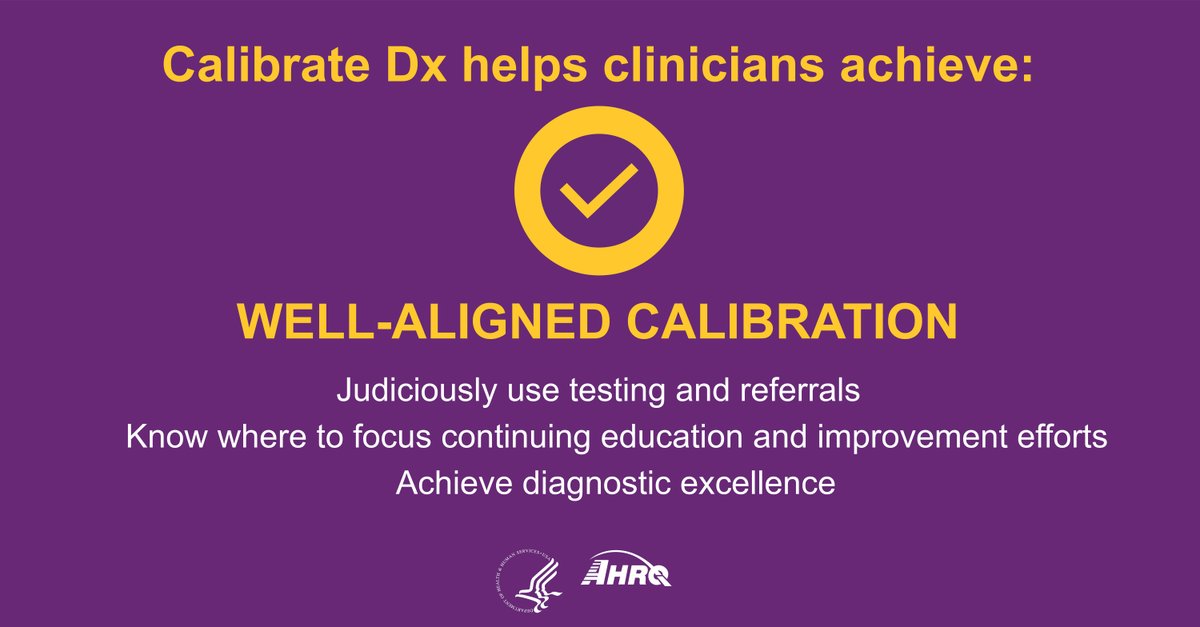 AHRQGov's tweet photo. #AHRQ's new Calibrate Dx diagnostic resource will be featured at #SIDM2022 in Minneapolis, October 17, 8:30 - 9:30 AM ET. Learn about the presentation &amp; speakers: https://t.co/MyzUGUPhtN https://t.co/LDgjsZ5uhV