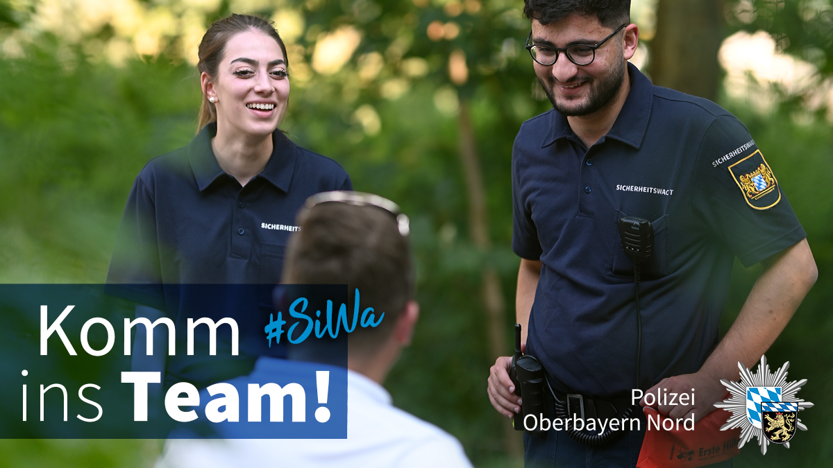 polizeiOBN's tweet photo. Komm ins Team! #SiWa
Wir suchen für unsere #Sicherheitswacht in #Landsberg, #Kaufering, #Utting u. #Schondorf engagierte Menschen (m/w/d), die Freude daran haben, die Augen offen zu halten, auf ihre Mitmenschen zuzugehen & zu helfen.
Interesse? Infos 👉 https://t.co/mWOjAX7Psm https://t.co/f7fOqIEKcJ