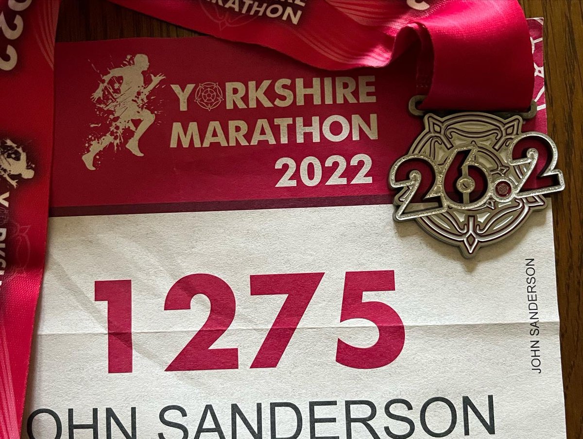 S1Sanderson's tweet photo. Today I ran the Yorkshire marathon…. My training did not go to plan…. But I got round it just took forever! #theyorkshiremarathon https://t.co/XPNYVxagaF