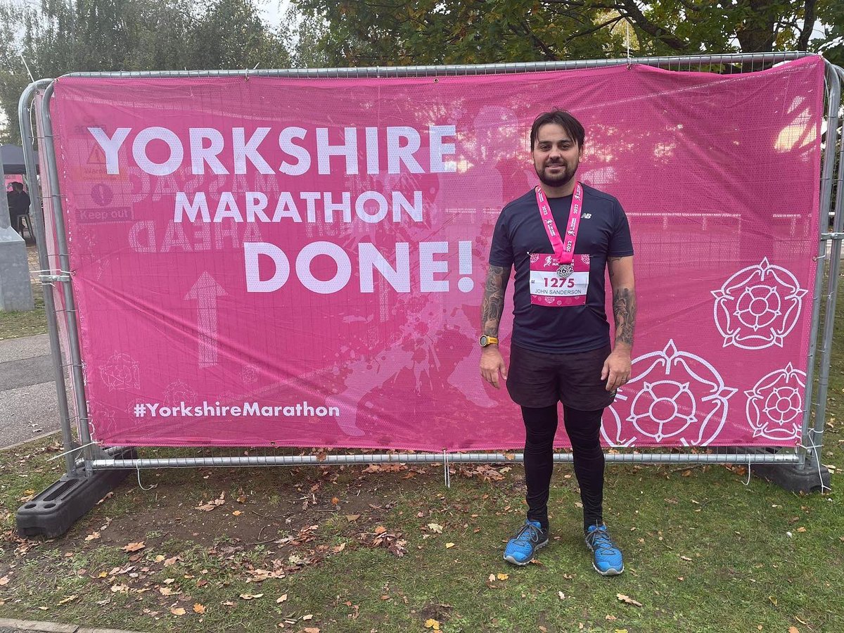 S1Sanderson's tweet photo. Today I ran the Yorkshire marathon…. My training did not go to plan…. But I got round it just took forever! #theyorkshiremarathon https://t.co/XPNYVxagaF
