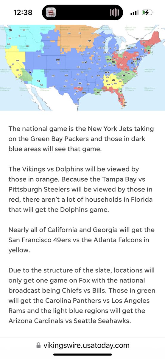 Corsitz61's tweet photo. Why is the packers game not playing in our region?!? Someone please explain https://t.co/mWG1gGzWc9