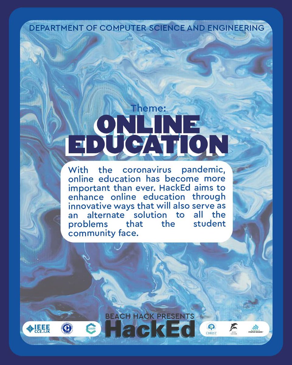 beachhackathon's tweet image. Theme : Online Education

#HackEd #BH3 #BeachHack @CODe_cce