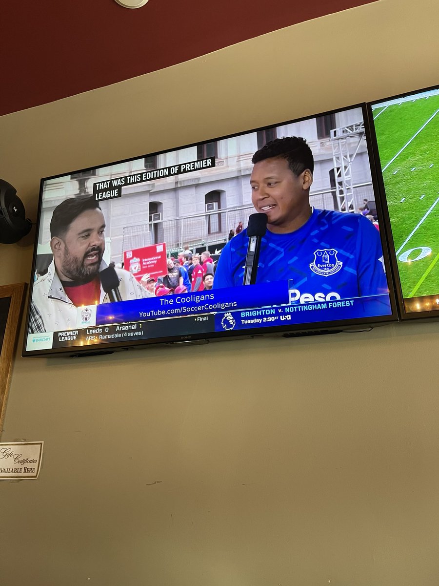 RVesce's tweet photo. Meadowlark media represents at the Liverpool v. Man city post match. #thecooligans @LeBatardShow @ChrisWittyngham @MichaelRyanRuiz https://t.co/NVQcBufDbs