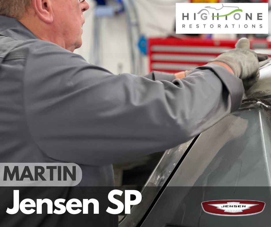 Bare Metal Jensen SP - Martin just making sure the tailgate fitment is immaculate #jenseninterceptor #jensensp #jensenspecialists   #classiccars #classiccar