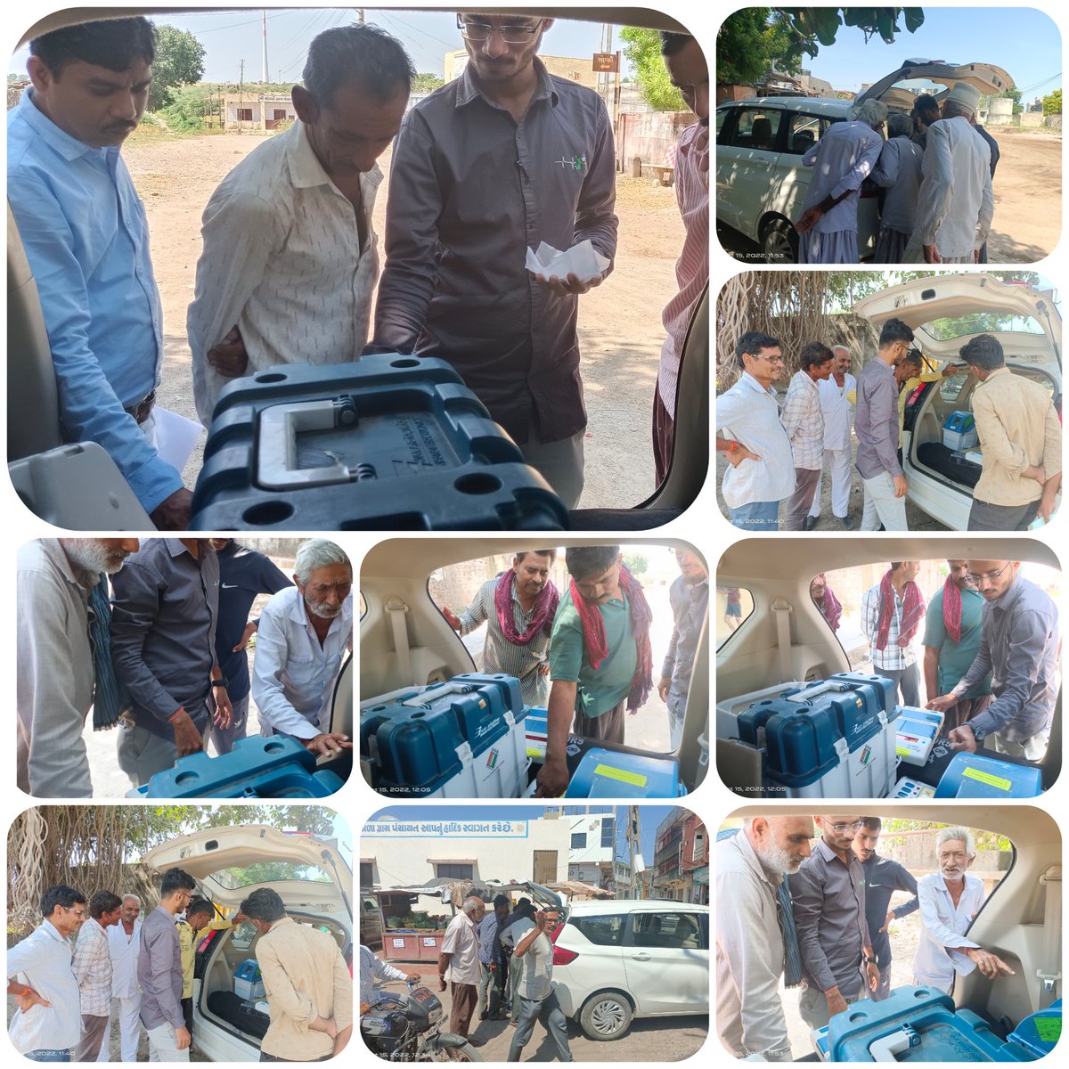 મારા જોનલ રૂટ મા આવતા ગામડાઓ માં EVM નિદર્શન કાર્યક્રમ કરી લોકો ને મતદાન ની પ્રક્રિયા ની સમજ આપવામાં આવી.