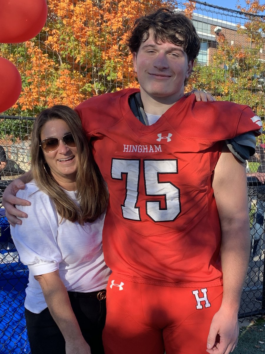 Great day yesterday. It was senior day,  I was honored to  be game captain AND we won against Plymouth North 27-0.  <a href="/CoachMarkNutley/">Mark Nutley</a> <a href="/hinghamfootball/">Hingham Football</a> <a href="/HarbormenNews/">HinghamHSAthletics</a>