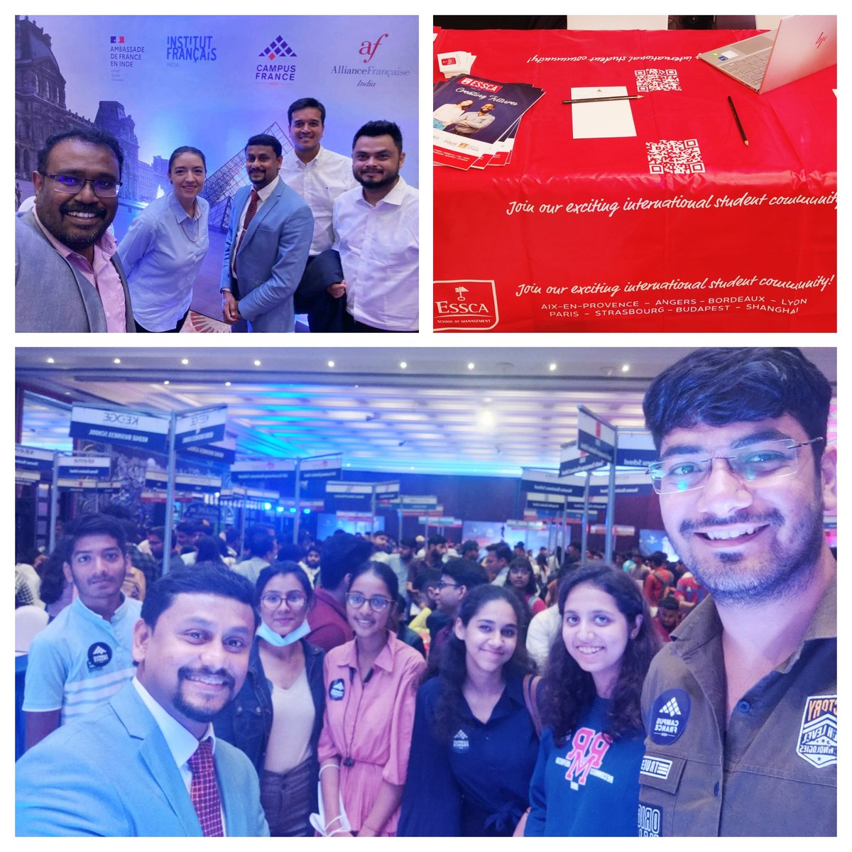 bosepjose's tweet photo. Today  Essca was in Delhi, meeting the vibrant students on the final day of  choose France -  2022. Thank you for everyone,  French Embassy in India, Margo Girard -&amp; dear managers of CF India  for organizing this wonderful events. 
#choosefrance #france #education @ESSCA_Ecole https://t.co/SOrDkYeSJW
