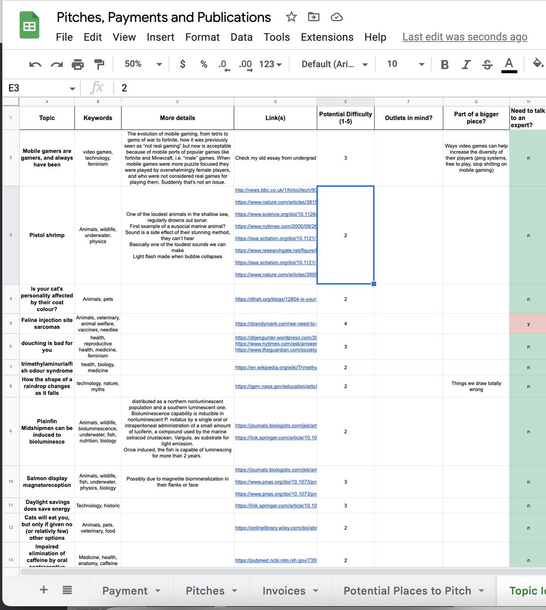 AdaMcVean's tweet photo. I finally took the time to properly organize, format &amp; categorize all the writing ideas I've been accumulating since 2016. After weeding out quite a few, I'm left with 115.
So if any editors are looking for writers, I probably have a pitch for you! https://t.co/a4fEyza6G3