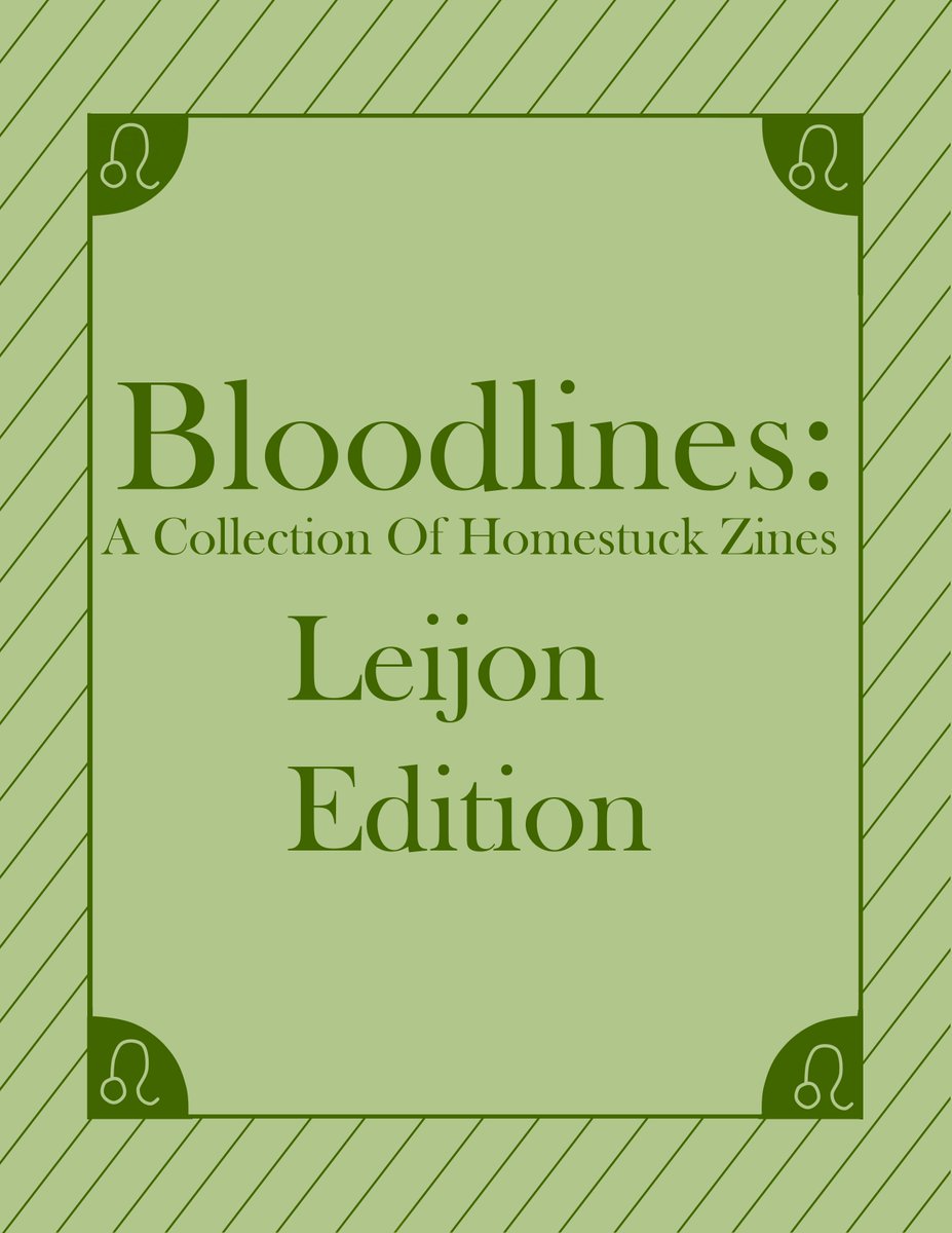 bloodlines_zine's tweet photo. The Leijon zine is out!!
https://t.co/0h49uu3cu2
#Homestuck https://t.co/pNYxeExCSn