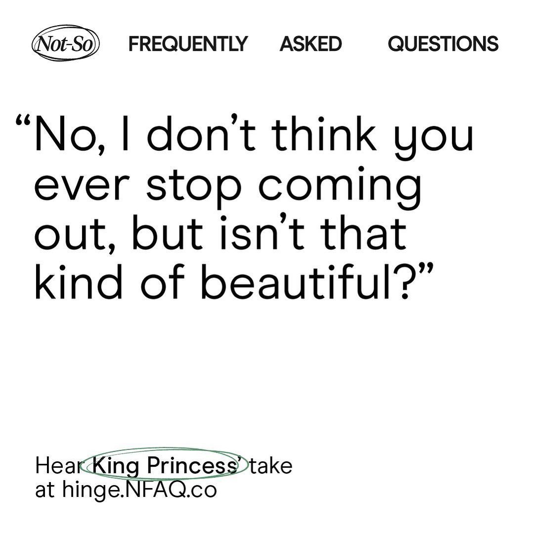 misskingupdates's tweet photo. ๐ธ | @KingPrincess69 via Instagram.
โI think a lot about about being non binary/gay/ goblin and how that shapes/impacts my relationships. So when @Hinge asked me to answer the #HingeNFAQ "Will I ever feel like I need to stop coming out?" I gave them the perfect response-no...โ https://t.co/WLdMK0ah81