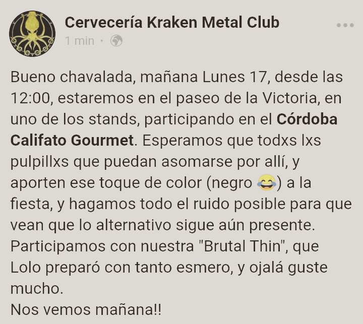 Bueno pulpillxs, poco más que añadiros, así que todo el que pueda, ya sabe dónde estaremos!!