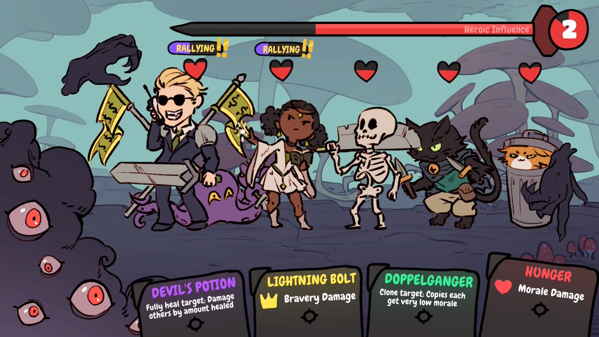 New game! <a href="/amymja/">Amy</a> and I made "Crowding Cavern" over the past 2 weeks for Ludum Dare Extra. Defend your cavern from meddlesome adventurers and the looming threat of capitalism!

Play here: ldjam.com/events/ludum-d… #ldjam