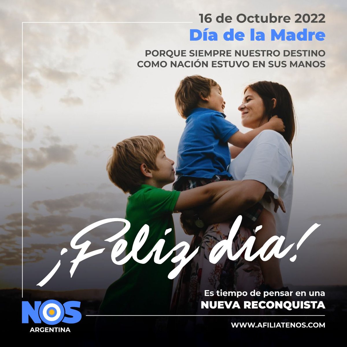 noschaco_ok's tweet photo. 16 OCT ¡¡Feliz día a todas las madres!! Desde NOS Chaco les deseamos lo mejor✨💙
#HaceAlgo #SumateNOS #AfiliateNOS #RescatemosArgentina https://t.co/10EaTpW1jQ
