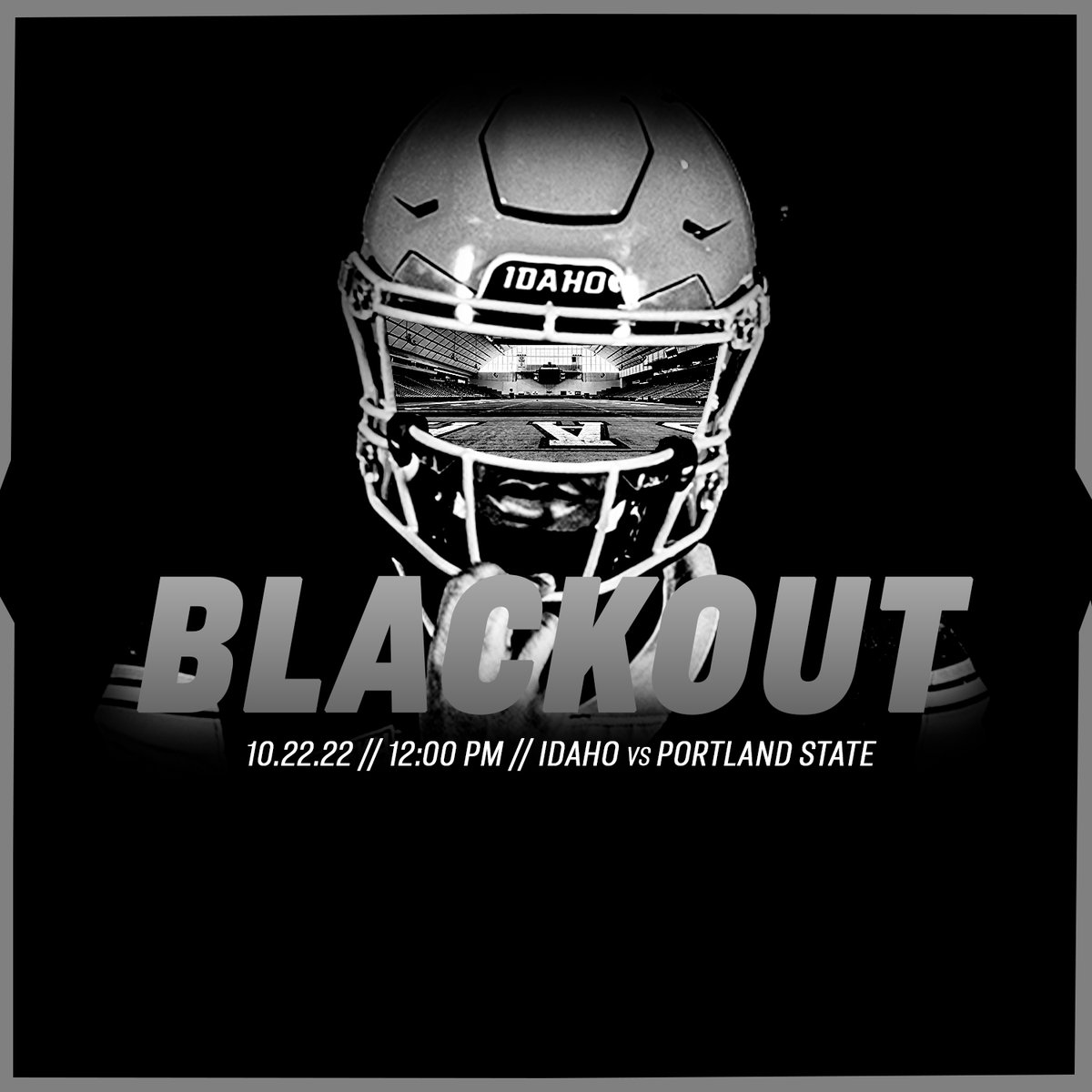 Come to the dark side. Black out Portland State. #GoVandals