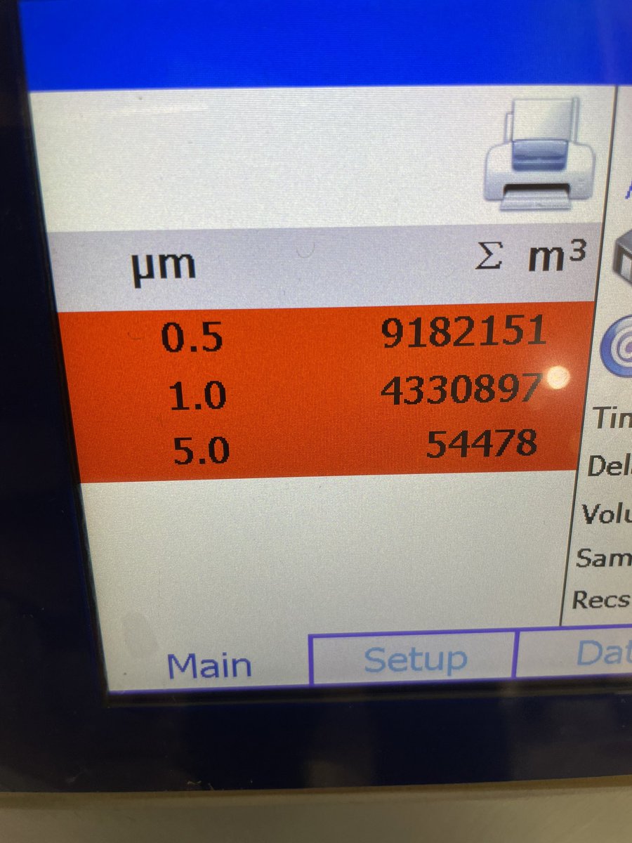 AirSentryUK's tweet photo. Looking forward #IPS2022 #BOURNEMOUTH tomorrow
Another example (see pics) where ventilation’s good but particle levels are high (by our standards)
Come stop by & look out for TV magician Lee 🥳
#AirSentry-the Magic of Science
#ventilation #sarscov2 #infectionprevention https://t.co/i7lHEHRAra
