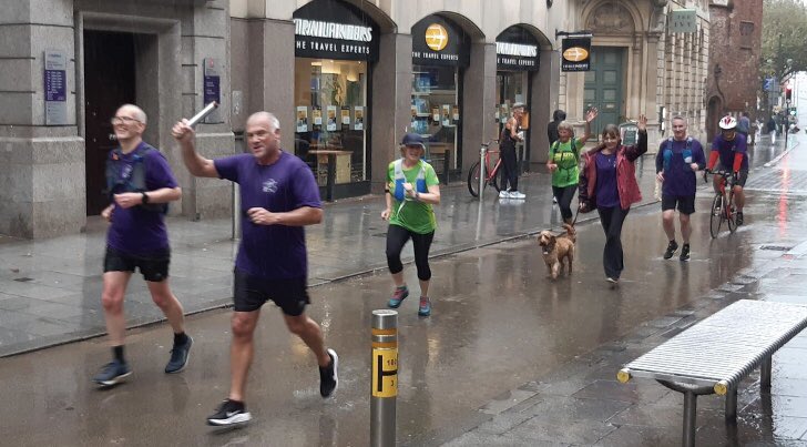 awad_gina's tweet photo. A proud day for our Exeter Memory Baton relay shining a light on dementia 💜

Thank YOU so much to over 20 baton bearers what a team we all were. 

Memories held in the baton and memories made 🙏 https://t.co/aQLiQL64e9